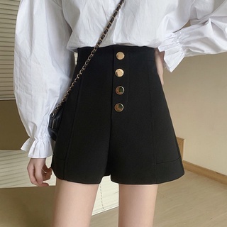 Quần short 4 khuy cạp cao quần đùi lưng cao