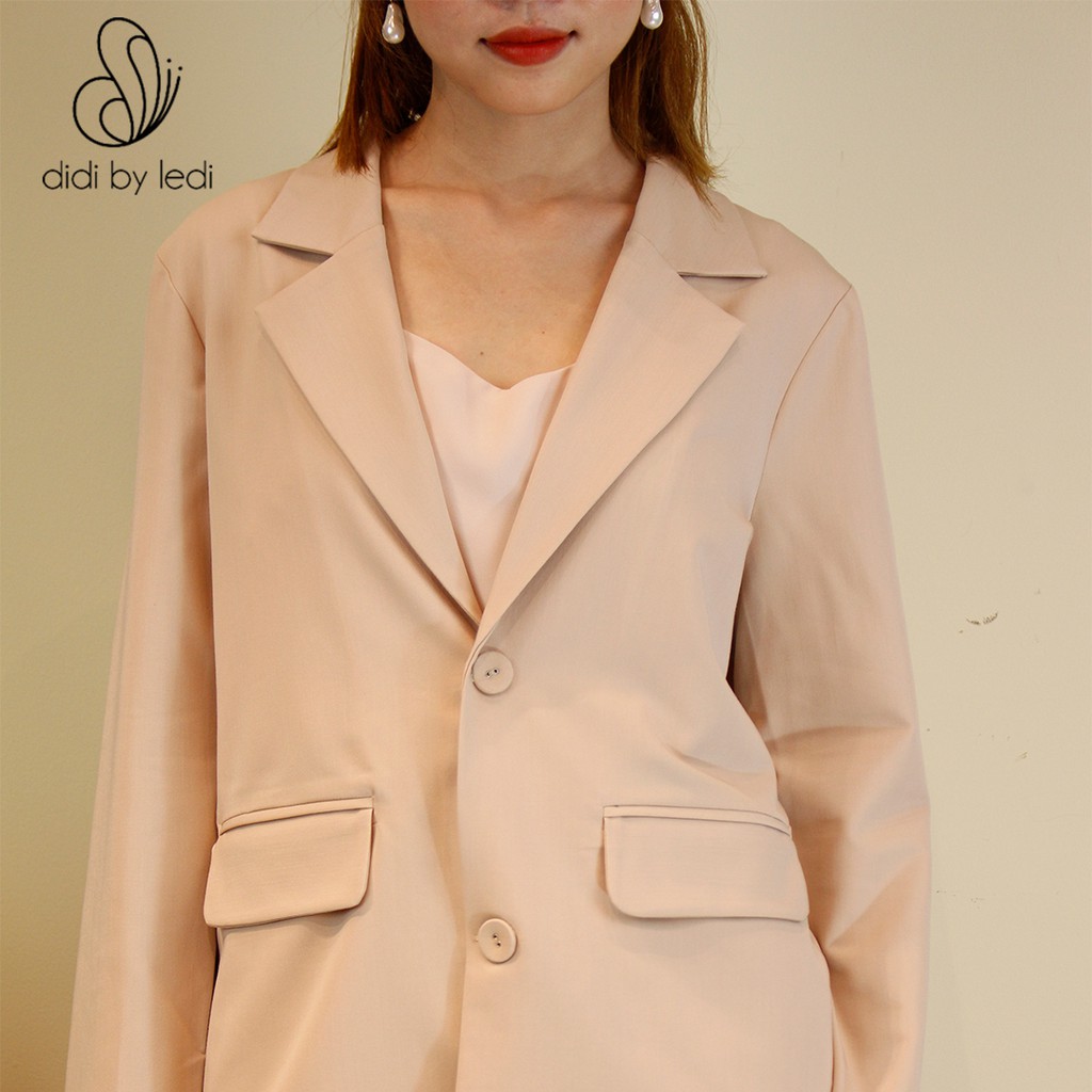 Áo Vest nữ, Áo Blazer nữ phom rộng Hàn Quốc  BY LEDI  vải cao cấp size S M L XL XXL - BL1123