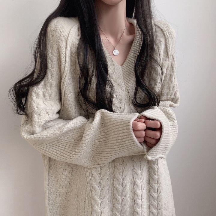 Áo Sweater Dệt Kim Màu Sắc Thời Trang Thu Đông Cho Nữ