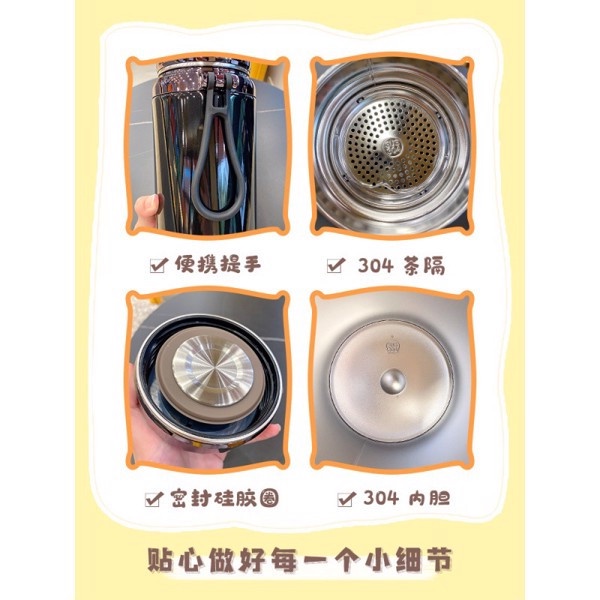 Bình GIỮ NHIỆT LẮP KIM CƯƠNG CAO CẤP 1000ML