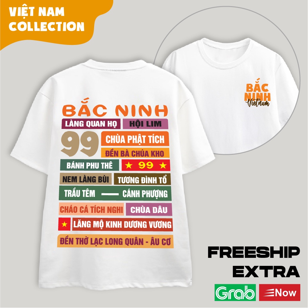 Áo Thun Unisex Nam Nữ Oversize Local Brand Tỉnh Thành - Bắc Ninh
