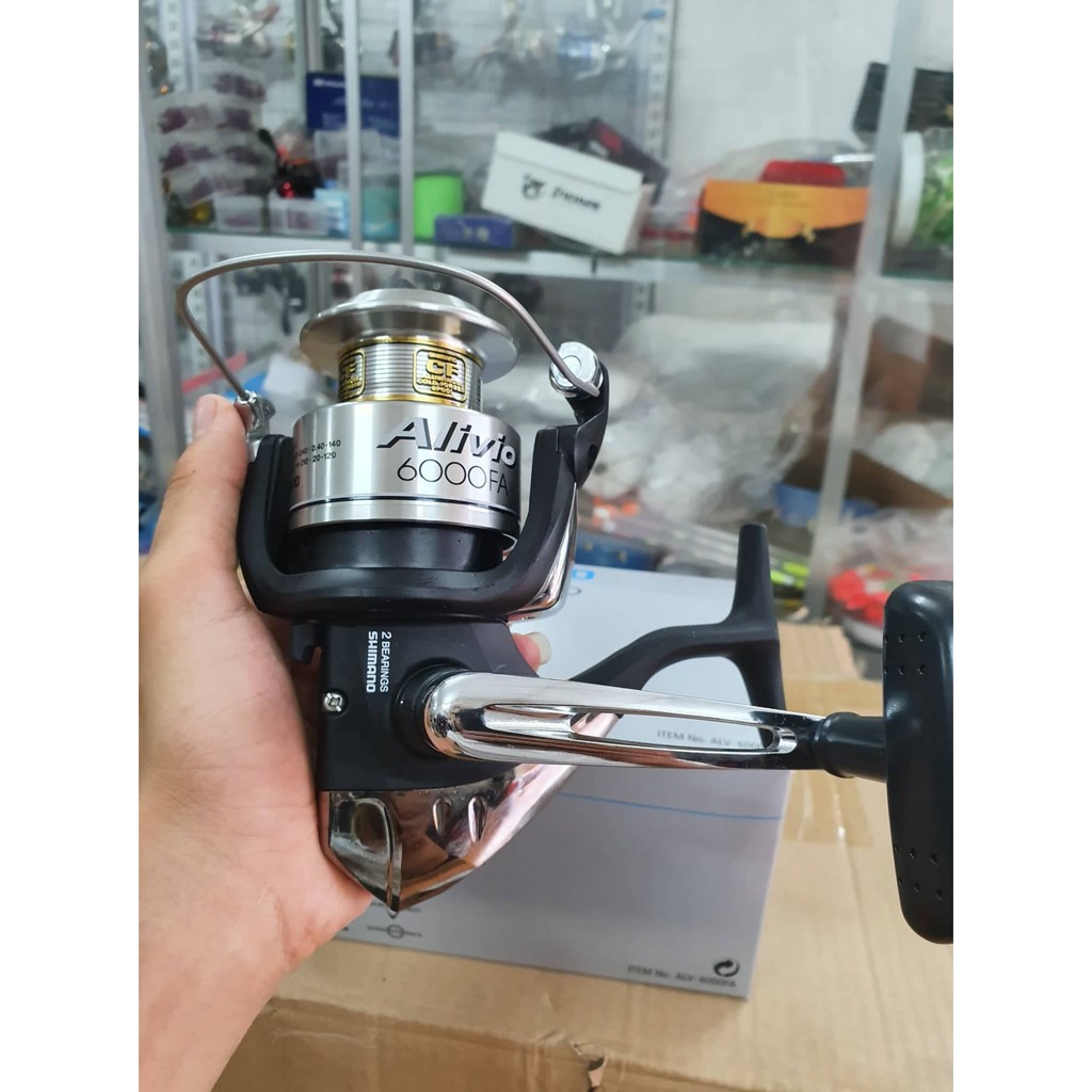 [BẢO TRỢ BỞI SHOPEE] Máy câu cá Shimano Alivio 6000FA chính hãng -ĐỒ CÂU GALAXY [Shop đồ câu cá uy tín]