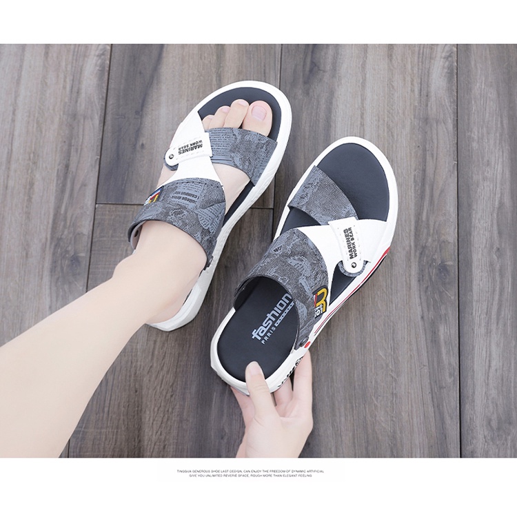 Giày sandal nam đi học đi chơi cá tính thoáng khí chống trơn trượt G01