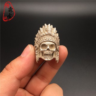 Nhẫn nam hình đầu lâu phong cách cổ điển