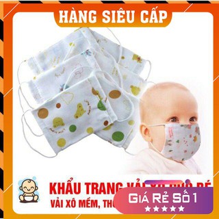 [Bảo Vệ Bé Yêu] Khẩu Trang Cho Bé | Khẩu Trang Vải, Chất Vải Xô 4 Lớp Kháng Khuẩn