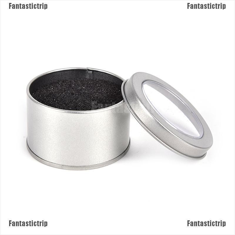 Hộp Kim Loại Tròn Màu Bạc 6.5X4Cm Đựng Đồng Hồ Độc Đáo