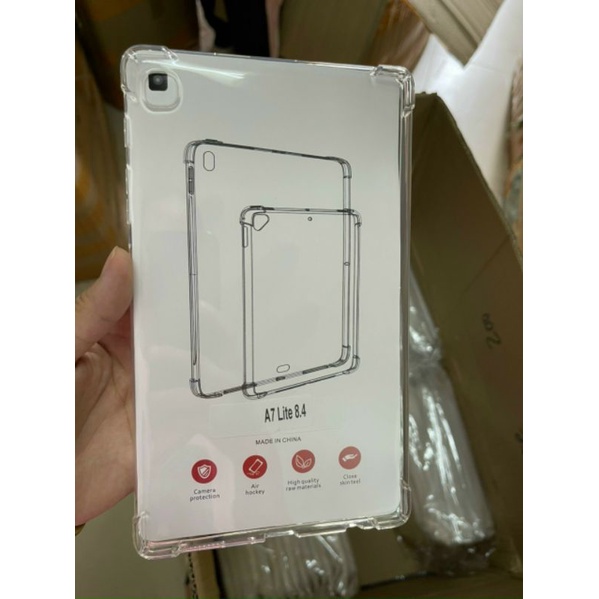 Ốp lưng dẻo TPU chống sốc Samsung Tab A7 Lite T220, T225 silicin trong suốt cao cấp