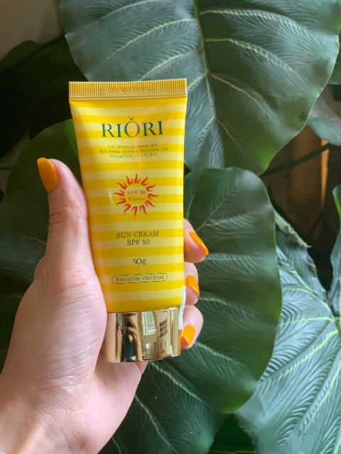 Kem chống nắng Riori - Sun cream spf50 dưỡng ẩm, chống nắng vật lý và hoá học