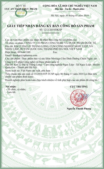 Cốm Chùm Ngây Moringa 100% | Thế Giới Skin Care