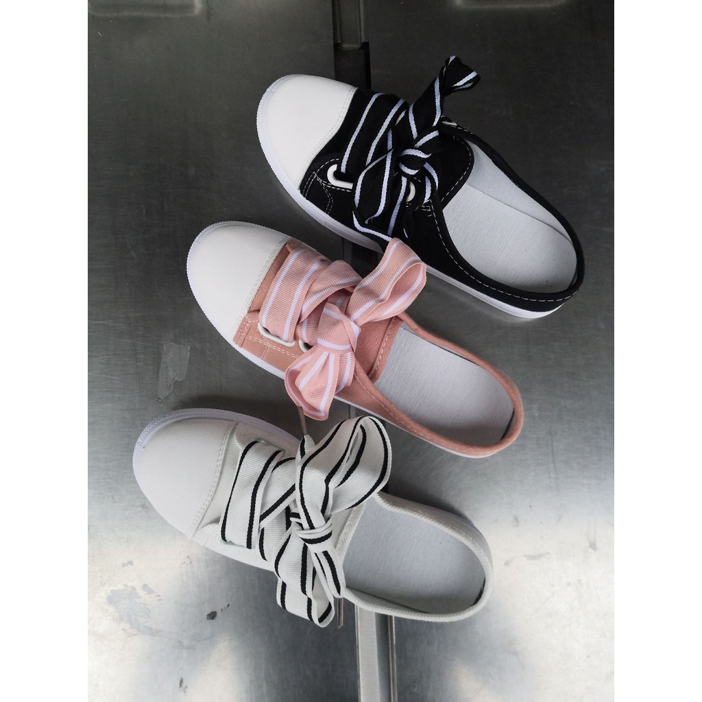 Giày lười MS 220093 bằng vải canvas thoáng khí phong cách Hàn Quốc cho nữ