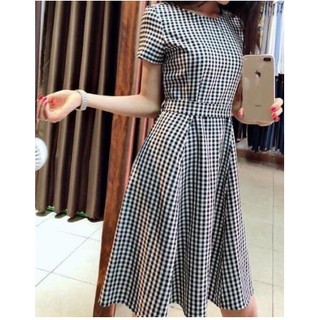 Combo 3 Váy kẻ ca rô, tặng kèm đai xinh