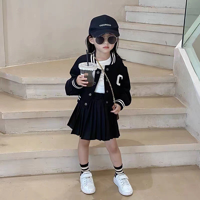 Set 3 Vớ Thể Thao Cotton Kẻ Sọc Đen Trắng Xám Dành Cho Bé Trai Bé Gái