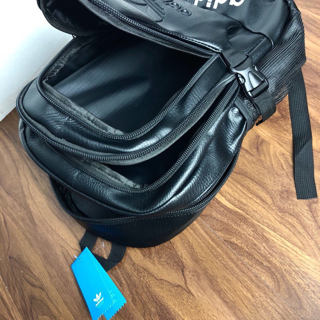Balo Da PU Adidas Dung Tích Lớn Thời Trang Cho Nam Nữ