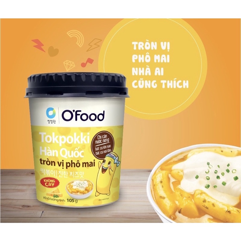 [5 vị] Tokpokki/Tokbokki ăn liền Hàn Quốc O'food hộp 105g | BigBuy360 - bigbuy360.vn