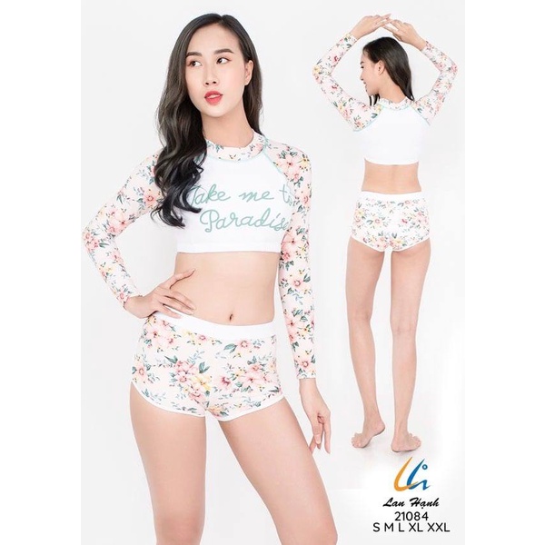 Bộ bơi nữ tay dài 21084-Lan Hạnh