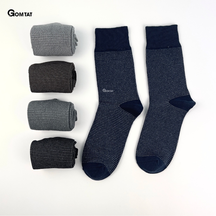 [Hộp 7 đôi] Tất Nam Đi Giày Tây GOM, Vớ Tuần Mang Giày Tây Nam 7 đôi sử dụng 7 ngày - TATGIAYTAY01-CB7