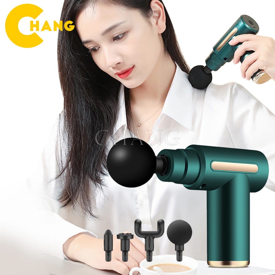 Máy Mát Xa Cầm Tay Súng Massage Toàn Thân 6 Cấp Độ Chuyên Sâu Vai Lưng Giảm Đau Cơ