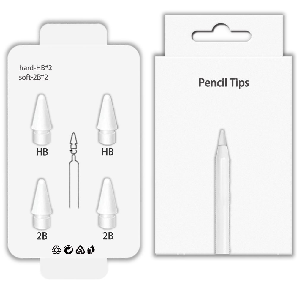 Đầu Bút Cảm Ứng Apple Pencil 2/1 1st 2nd Generation 2B HB Mềm Và Cứng