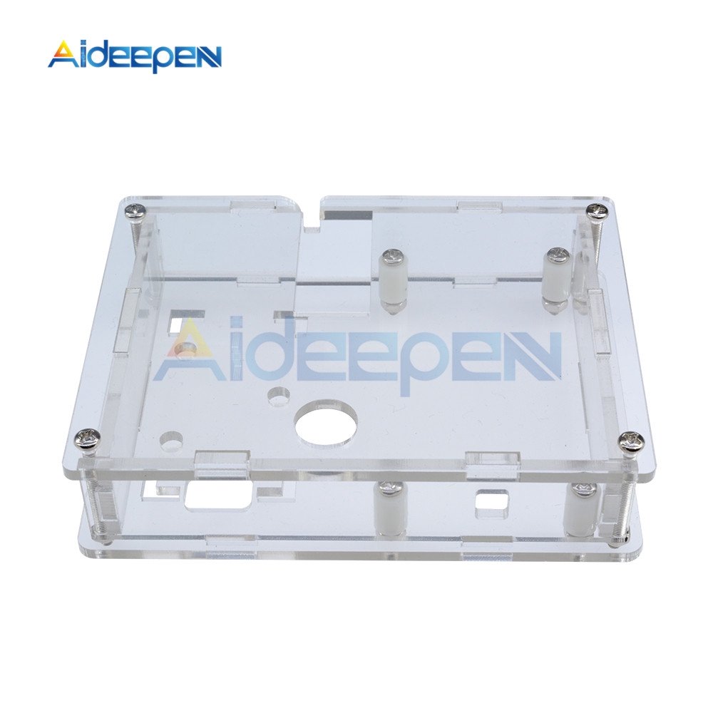 Thiết bị kiểm tra bóng bán dẫn vạn năng và điện dung LCR-T4 Mega328 M328 ESR MOS PNP NPN LCR với hộp acrylic
