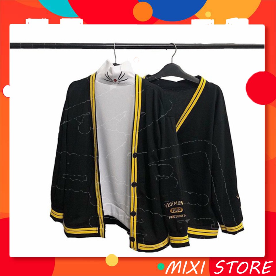 [Mã FAMAYWA2 giảm 10K đơn 50K] Áo cardigan [FREESHIP] from rộng châu âu, tay thêu chữ vermont