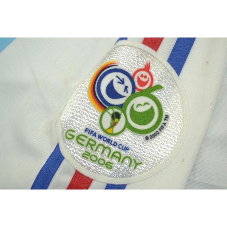 Áo Thun Bóng Đá Màu Trắng Phong Cách Retro Pháp 2006 Cá Tính Cho Nam