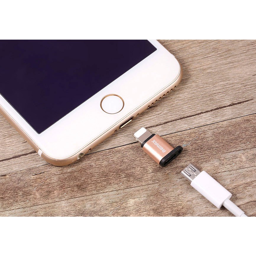 Adapter chuyển từ micro sang Lightning Remax RA-USB2