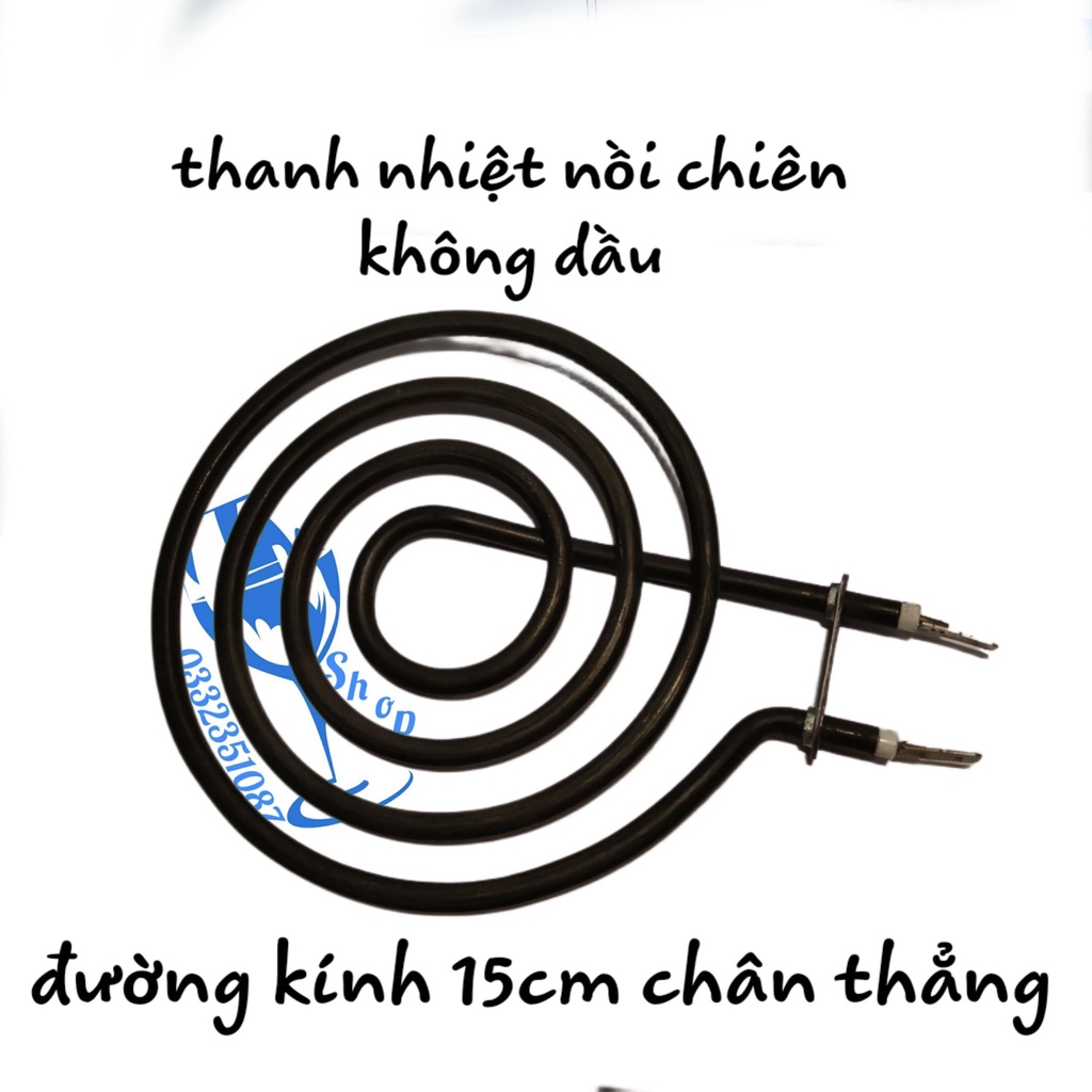 [FreeShip] [Ảnh thật] thanh nhiệt nồi chiên không dầu đường kính 15cm 220v 1500w shopgiadungluongyen