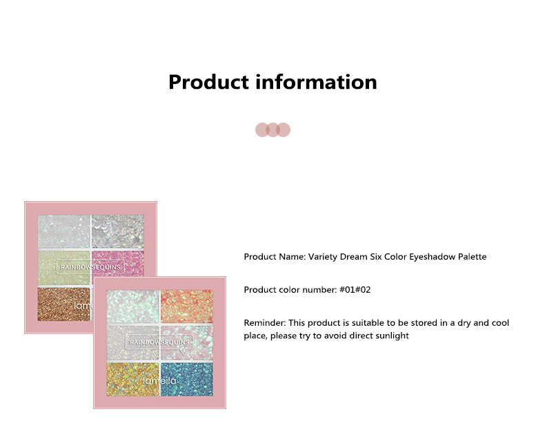 Bảng phấn mắt 6 màu sắc long lanh quyến rũ
 | BigBuy360 - bigbuy360.vn