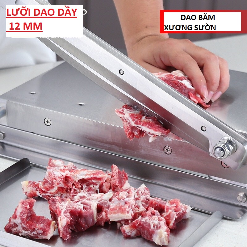 Bàn dao chặt thịt gà, chặt xương sườn, thái thịt đông lạnh cầm tay đa năng. Bản đặc biệt 4.5 Kg. Lưỡi dao dài 48 Cm