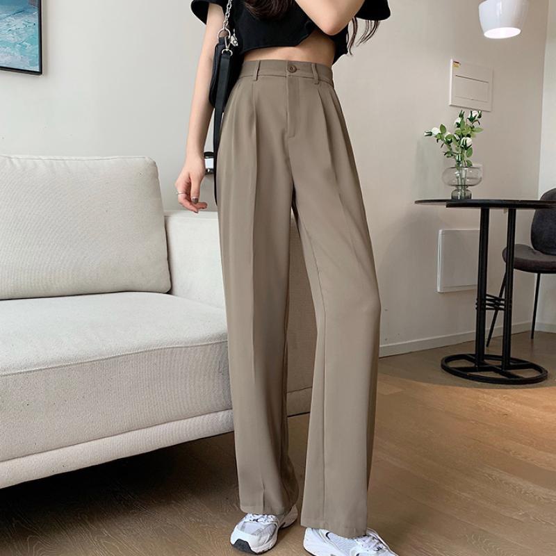 Quần Suông Ống Rộng 105cm Ulzzang Nâu Tây