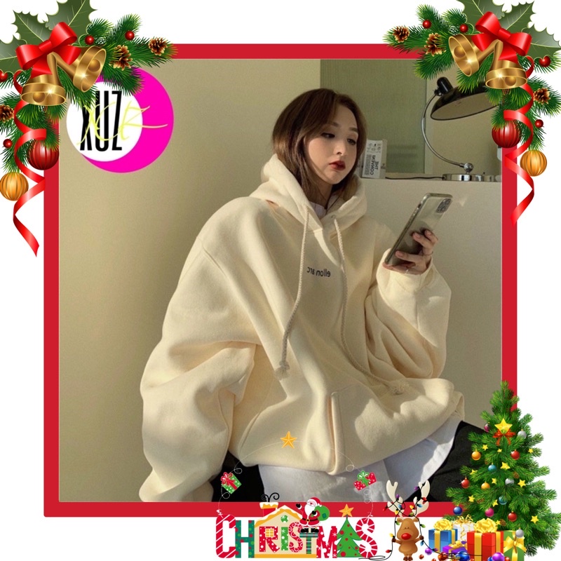 Áo Hoodie Chữ Ellon Arc Dáng Rộng Oversize Cho Nam Nữ | BigBuy360 - bigbuy360.vn