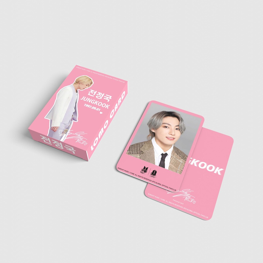 Hộp 54 Thẻ Ảnh Lomo Các Thành Viên Nhóm Nhạc Bts