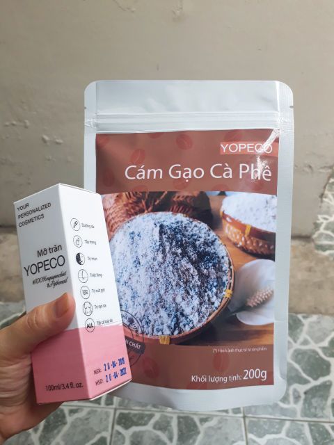 Combo Cám gạo càpe + Mỡ trăn yopeco