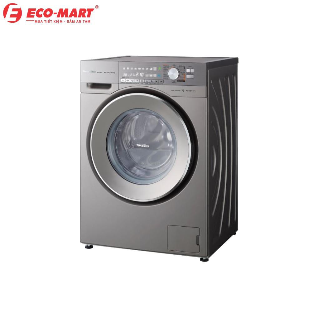 Máy giặt Panasonic cửa ngang 10 kg giặt 6 kg sấy( bạc) NA-S106X1LV2