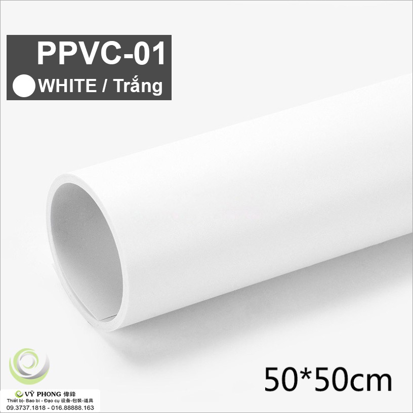 Phông nền nhựa PVC 50*50cm 9 màu trơn chụp ảnh chuyên nghiệp Studio đạo cụ CHỤP HÌNH PPVC50x50-01,2,3,4,5,6,7,8,9