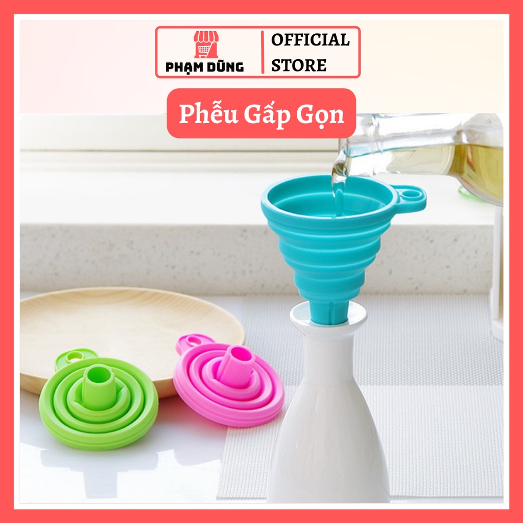 Phễu Gấp Gọn Thông Minh Chất Liệu Silicon