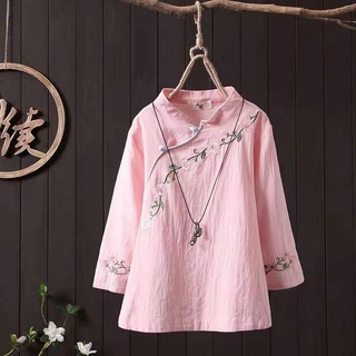 Áo Thun cotton Tay Lửng Phong Cách Truyền Thống Dành Cho Nữ 9 # 18