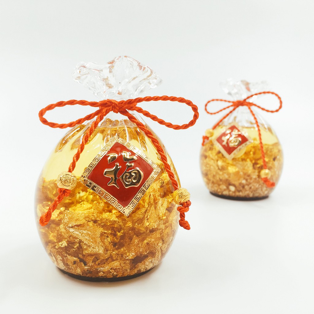 Túi vàng lá Thần Tài phong thủy - sung túc chiêu Tài đón Lộc | BigBuy360 - bigbuy360.vn