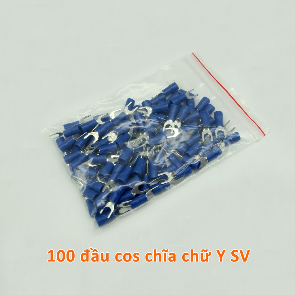 Đầu cos chỉa bọc nhựa bấm đầu dây điện loại 1~6mm2 đồng thao