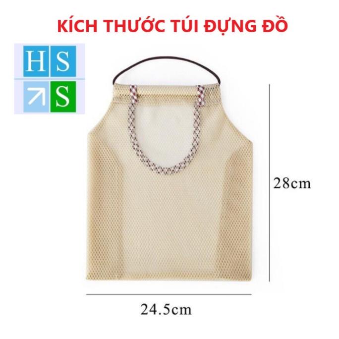 Túi lưới đựng hành tỏi củ quả trái cây có quai treo đựng đồ đa năng - HS Shop Thủ Đức