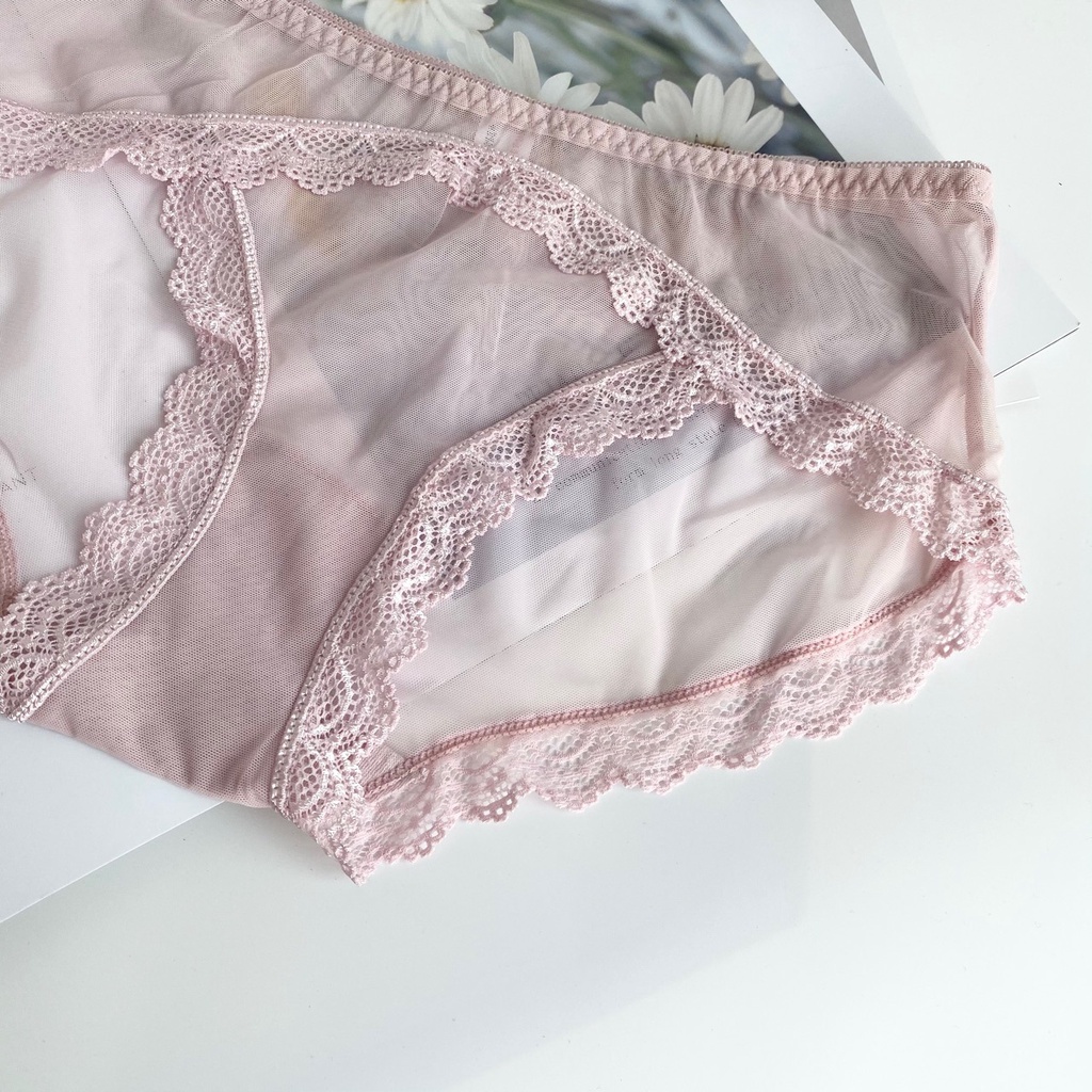 Set 10 quần lót nữ đẹp - quần lót thun lưới phối ren cao cấp mềm mịn, ôm dáng, đồ lót nữ gợi cảm D34