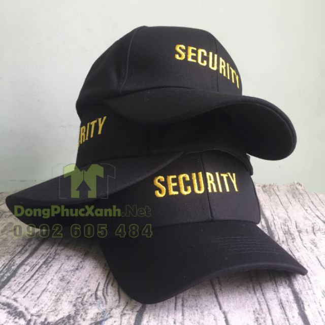 Nón Bảo Vệ Nón Kết Cho Bảo Vệ Thêu Logo Security - NBV