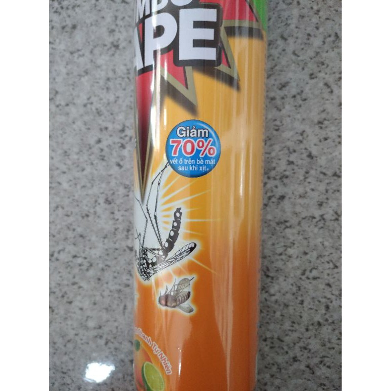Bình xịt diệt muỗi Jumpo Vape F1 hương Cam Chanh tự nhiên