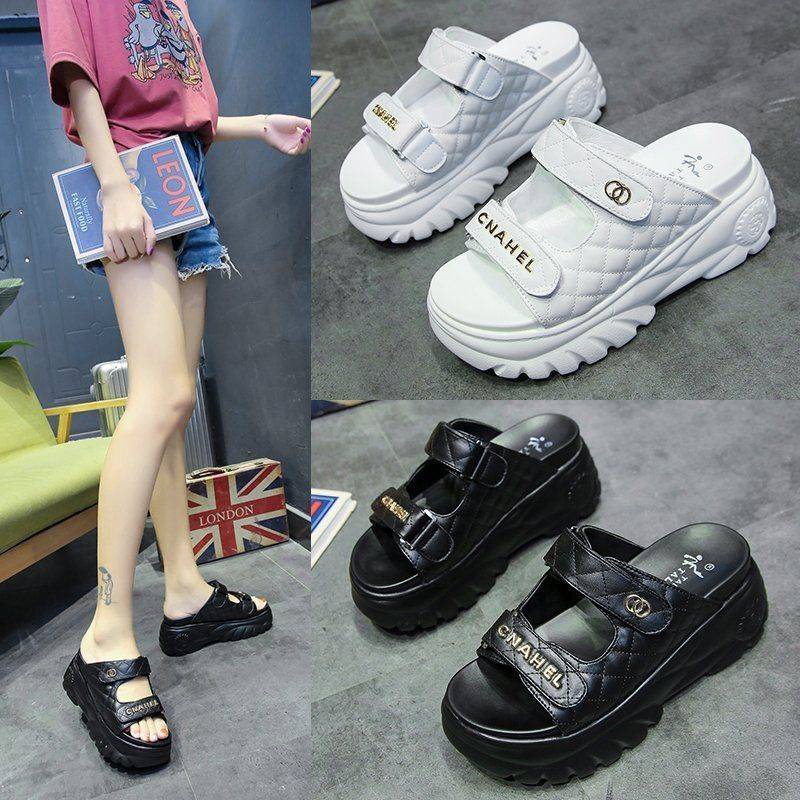 Dép Sandal Mùa Hè Đế Dày Nâng Chiều Cao Phong Cách Mới Cho Nữ