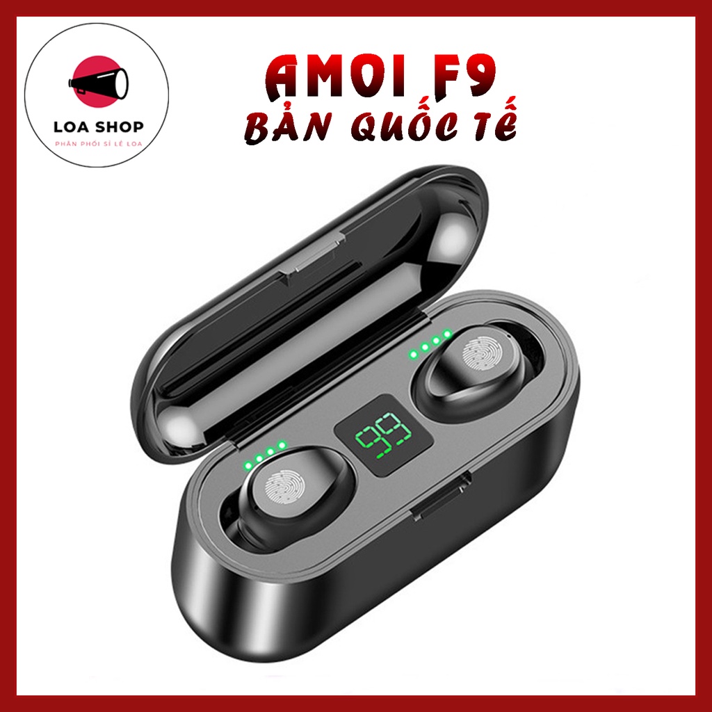 Tai Nghe Không Dây💖Xả Lỗ Xin 5 Sao💖Tai Nghe Bluetooth F9 Bản Quốc Tế Tặng Kèm Nút Tai Và Dây Sạc - Mã F9