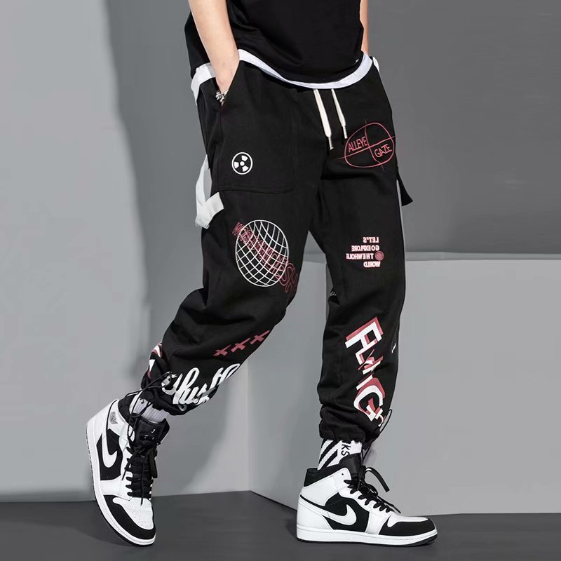 Men's Fashion Drawstring Loose Khaki Pants Size S-3XL | BigBuy360 - bigbuy360.vn