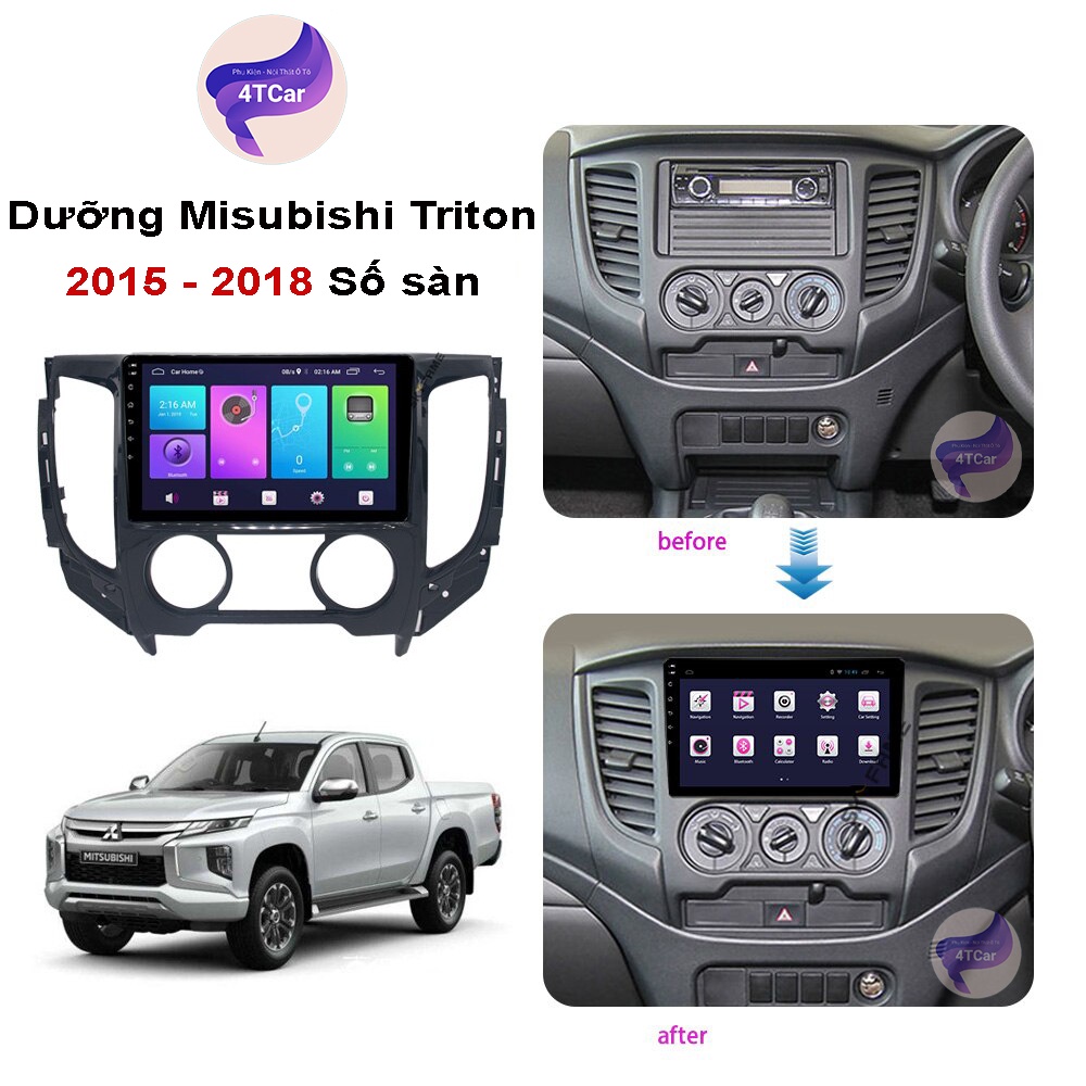 Mặt dưỡng Mitsubishi Triton 2015-2018 (9 inch)