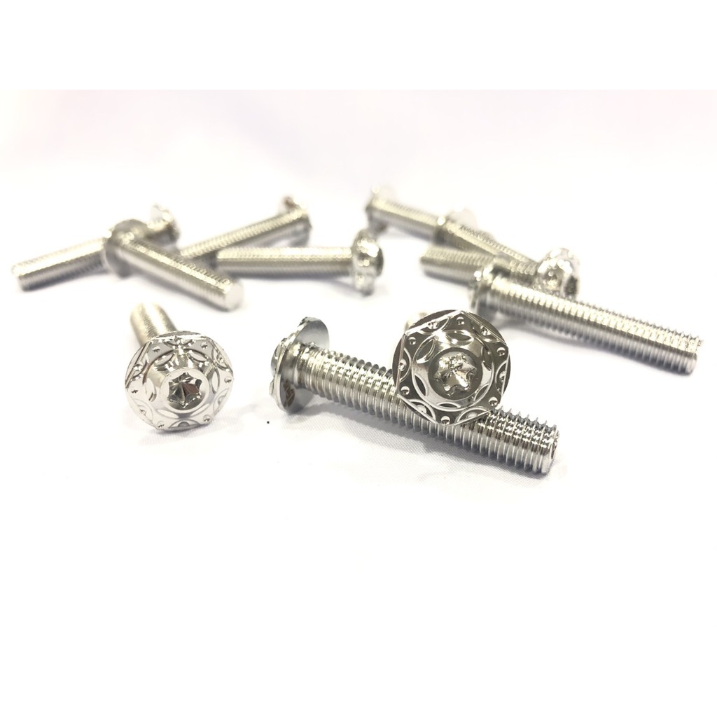 ỐC INOX SALAYA SIZE 6 li - 8 li ĐẦU TRỤ- ĐẦU SAO