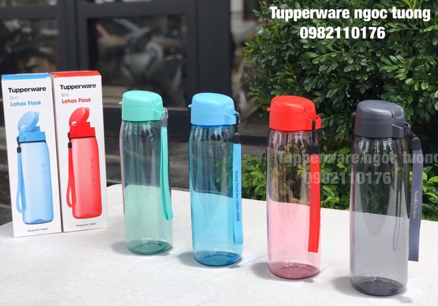 Tupperware - Bình nước Lohas flask 750ml đủ màu