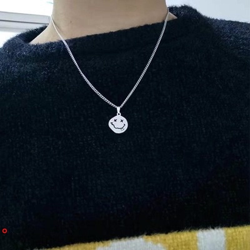 Dây Chuyền Thép Titan Hình Mặt Cười Phong nam và nữ